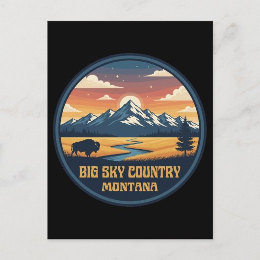 Big Sky Country Montana Briefkaart (Voorkant)