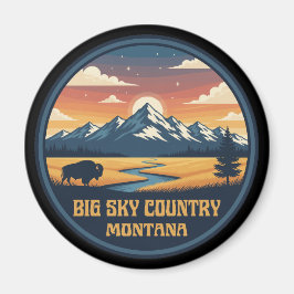Big Sky Country Montana Magneet