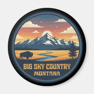Big Sky Country Montana Magneet