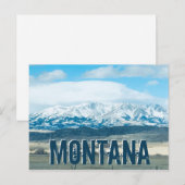 Big Sky Country Montana Mountains Travel Souvenir Briefkaart (Voorkant / Achterkant)