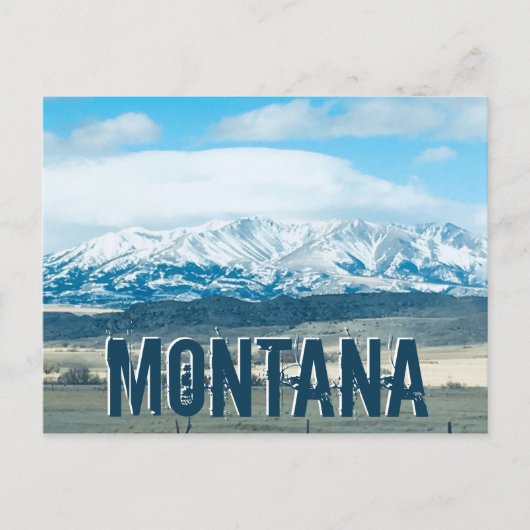Big Sky Country Montana Mountains Travel Souvenir Briefkaart (Voorkant)