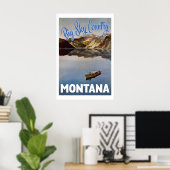 Big Sky Country Montana Poster (Thuiskantoor)
