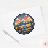 Big Sky Country Montana Ronde Sticker (Envelop)