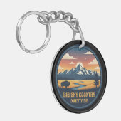 Big Sky Country Montana Sleutelhanger (Voorkant Links)