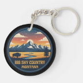 Big Sky Country Montana Sleutelhanger (Achterkant)