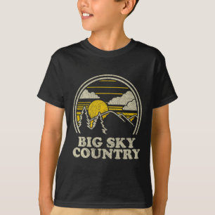 Big Sky Country Montana T-shirt vintage wandelen M