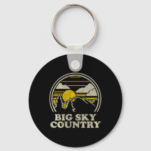 Big Sky Country Montana T-shirt vintage wandelen M Sleutelhanger