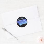 Big Sky Country Ronde Sticker (Envelop)