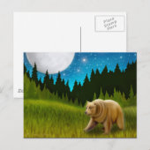 Big Sky Grizzly Briefkaart (Voorkant / Achterkant)