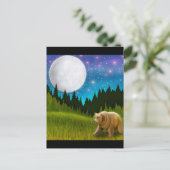 Big Sky Grizzly Briefkaart (Staand voorkant)