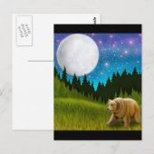 Big Sky Grizzly Briefkaart (Voorkant / Achterkant)