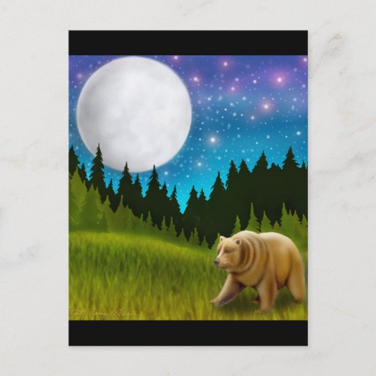 Big Sky Grizzly Briefkaart (Voorkant)