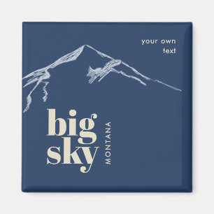 Big Sky Montana berg Magneet
