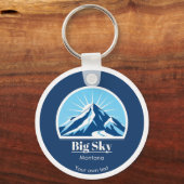 Big sky Montana cadeau souvenir Sleutelhanger (Voorkant)