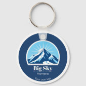 Big sky Montana cadeau souvenir Sleutelhanger (Achterkant)