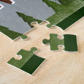 Big Sky Montana Fun Retro Snowy Mountains Legpuzzel (Zijkant)