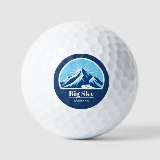 Big Sky Montana golfresort kinderen Golfballen (Voorkant)
