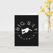 Big Sky Montana Graphic Snowboarden Kaart (Gele Bloem)