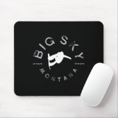 Big Sky Montana Graphic  Snowboarden Muismat (Met muis)