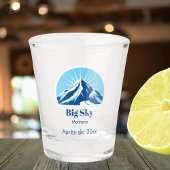 Big sky Montana lone Mountain ski souvenir Shot Glas