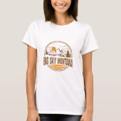  Big Sky, Montana Mountain Hiking Souvenir T-shirt (Voorkant)