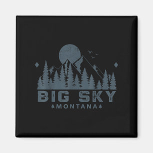  Big Sky Montana Mt Ski Mountain Outdoor VA Magneet