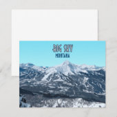 Big Sky Montana  platte Kaart (Voorkant / Achterkant)