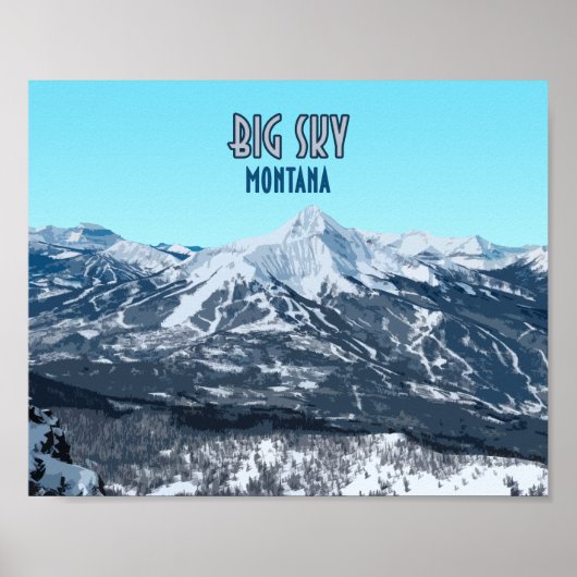 Big Sky Montana  Poster (Voorkant)