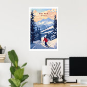 Big Sky Montana Poster - Ski Print 1 (Thuiskantoor)