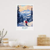 Big Sky Montana Print Skigebied 1 (Keuken)