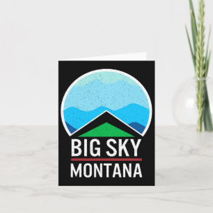 Big Sky Montana Ski Snowboarden Skier Sneeuw Kaart