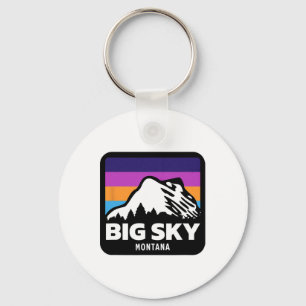 Big Sky Montana Skiën Snowboarden Familieskiën Sleutelhanger