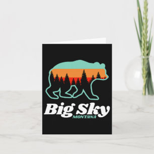 Big Sky Montana Skiën Snowboarding Beer Kaart
