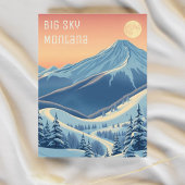 Big Sky Montana skigebied vakantie Briefkaart