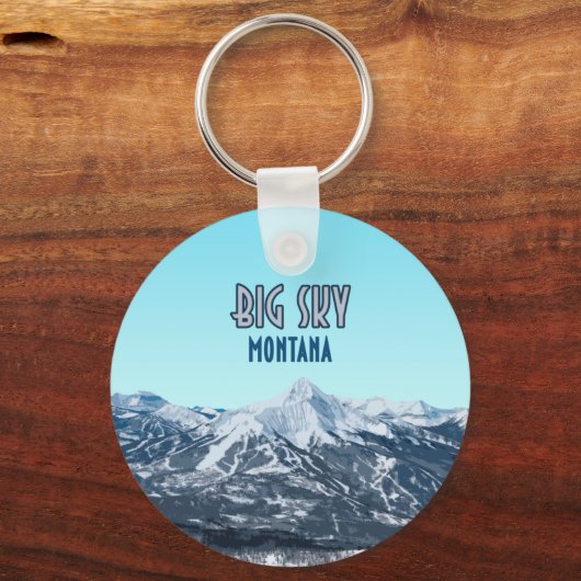 Big Sky Montana  Sleutelhanger (Voorkant)