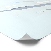 Big Sky Montana Snowboarden Reisposter Poster (Hoek)