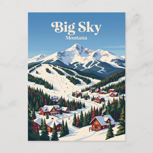 Big Sky Montana, VS Briefkaart (Voorkant)