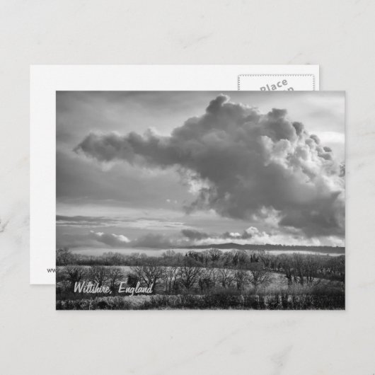 Big Sky Over Wiltshire briefkaart (Voorkant / Achterkant)