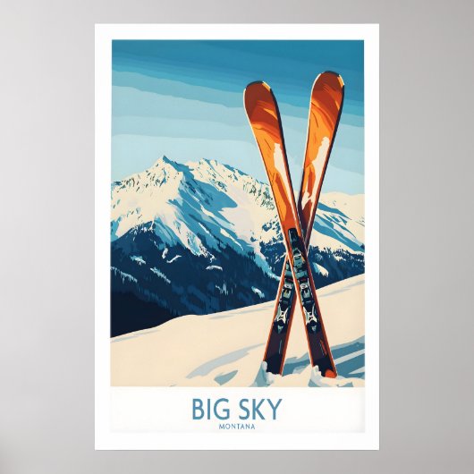 Big Sky Poster Montana 1 (Voorkant)
