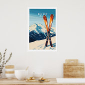 Big Sky Print Montana - Ski-poster 1 (Keuken)