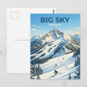 Big Sky Resort Montana Briefkaart (Voorkant / Achterkant)