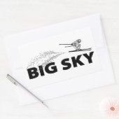 Big Sky Resort Montana Ski Jumper Rechthoekige Sticker (Envelop)