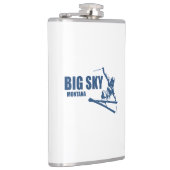 Big Sky Resort Montana Skier Heupfles (Rechts)