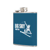 Big Sky Resort Montana Skier Heupfles (Links)