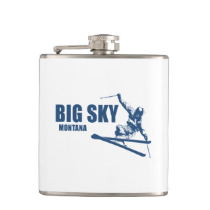 Big Sky Resort Montana Skier Heupfles