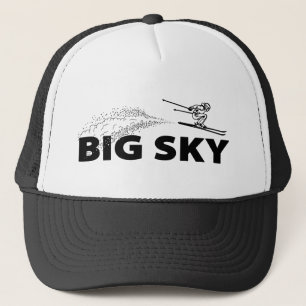 Big Sky Resort Montana Skiër springt Trucker Pet