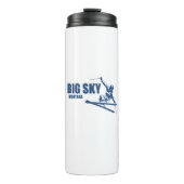 Big Sky Resort Montana Skier Thermosbeker (Voorkant)