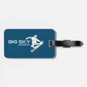 Big Sky Resort Montana Snowboarder Bagagelabel (Achterkant horizontaal)