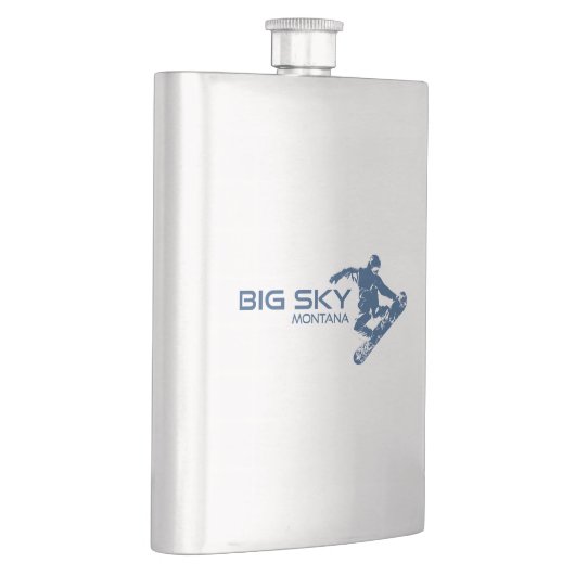 Big Sky Resort Montana Snowboarder Flacon (Rechts)