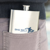 Big Sky Resort Montana Snowboarder Flacon (Voorbeeld)